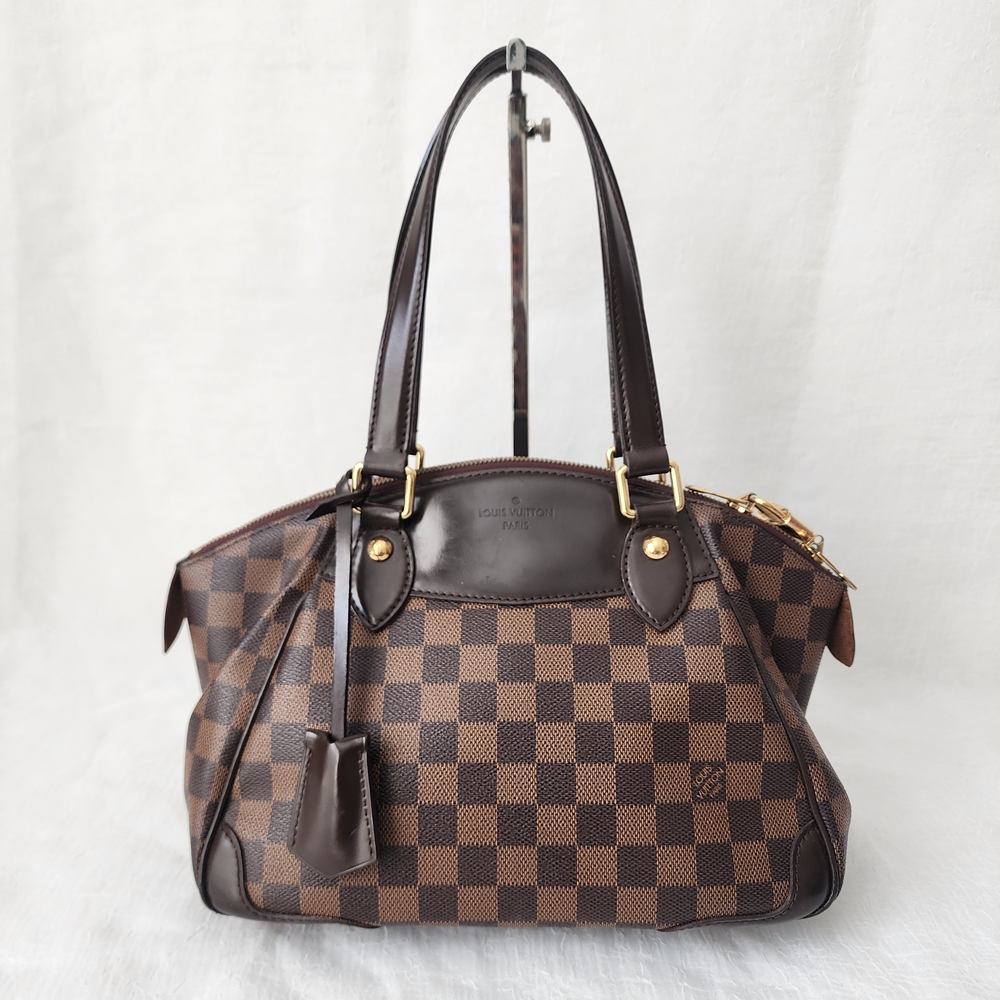 Auth Louis Vuitton Damier Ebene Verona PM Shoulder Bag